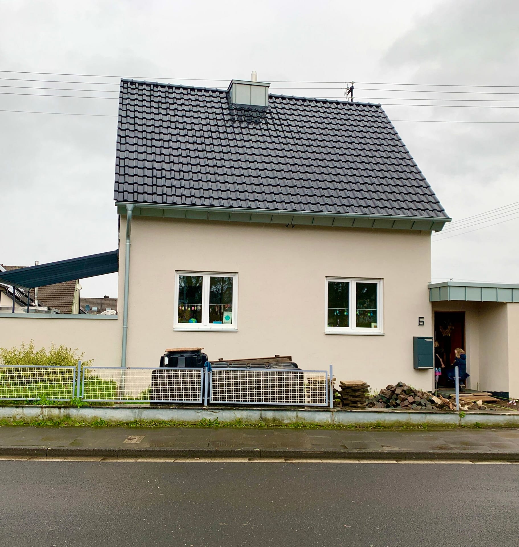 Haus mit neuer Putzfassade